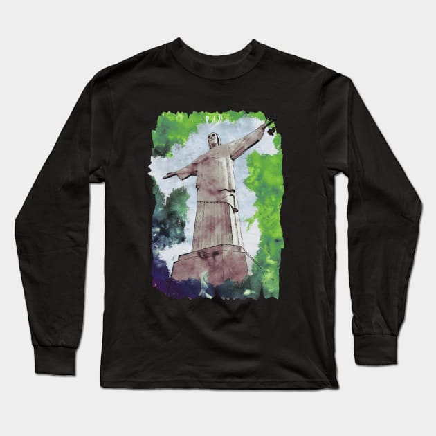 Christ the Redeemer Long Sleeve T-Shirt by KMSbyZet